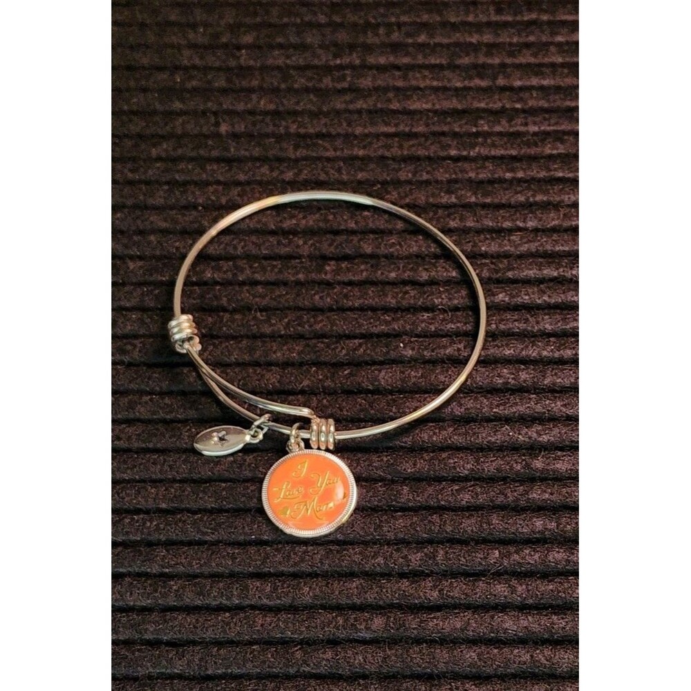 Unwritten Silver Tone Expandable Bracelet I Love You Mom Charm LA Star Charm